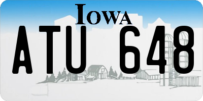 IA license plate ATU648