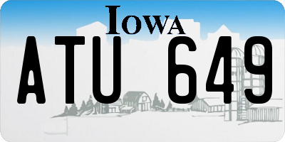 IA license plate ATU649