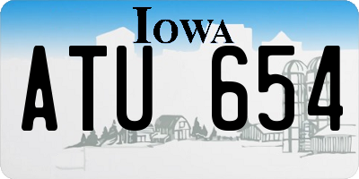 IA license plate ATU654