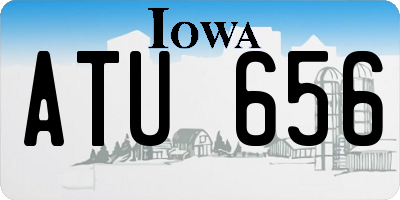 IA license plate ATU656