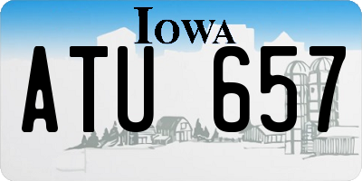 IA license plate ATU657