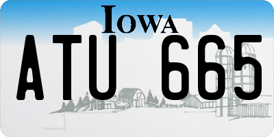 IA license plate ATU665