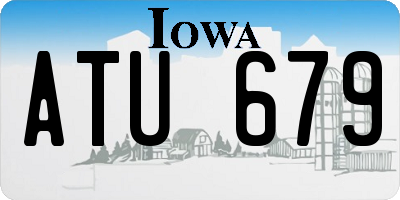 IA license plate ATU679