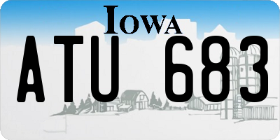 IA license plate ATU683