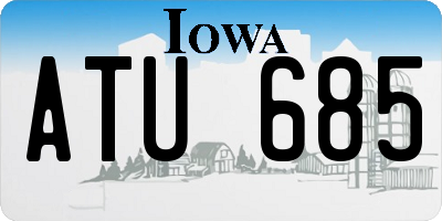 IA license plate ATU685