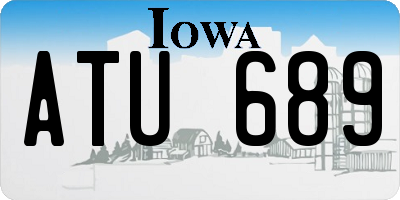 IA license plate ATU689