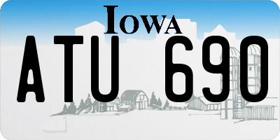 IA license plate ATU690