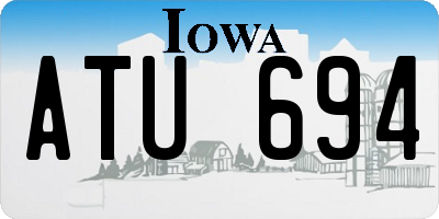 IA license plate ATU694