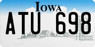 IA license plate ATU698