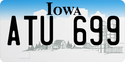IA license plate ATU699