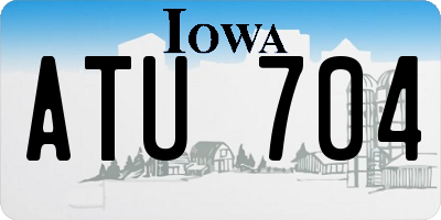 IA license plate ATU704