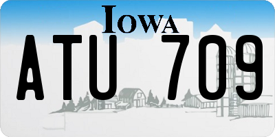 IA license plate ATU709