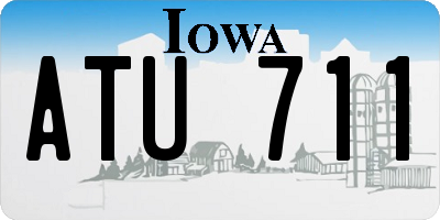 IA license plate ATU711