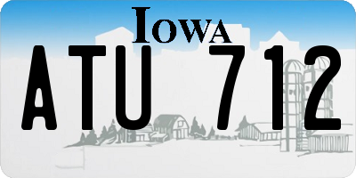 IA license plate ATU712