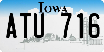 IA license plate ATU716