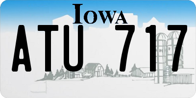 IA license plate ATU717