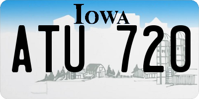 IA license plate ATU720