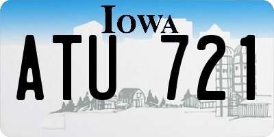 IA license plate ATU721