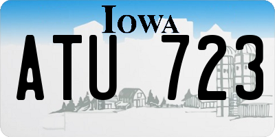 IA license plate ATU723