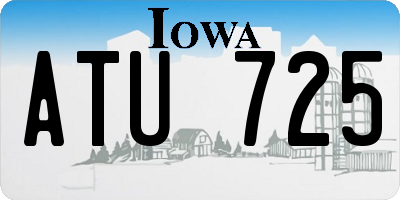 IA license plate ATU725