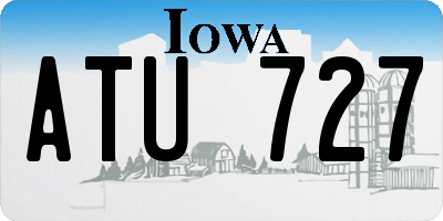 IA license plate ATU727