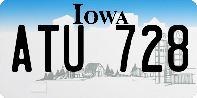 IA license plate ATU728