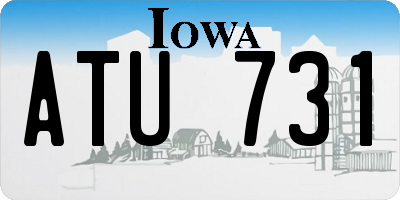 IA license plate ATU731