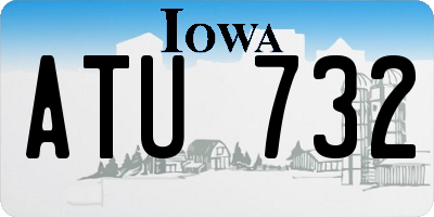 IA license plate ATU732