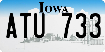 IA license plate ATU733