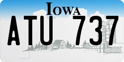 IA license plate ATU737