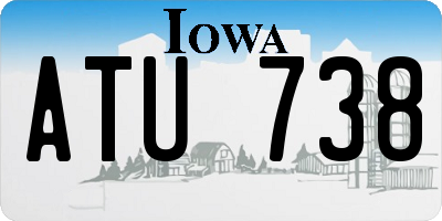 IA license plate ATU738