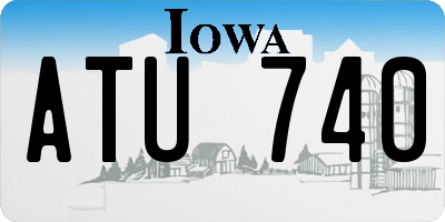IA license plate ATU740
