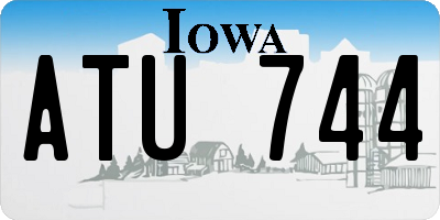 IA license plate ATU744