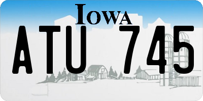 IA license plate ATU745