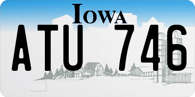 IA license plate ATU746