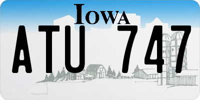 IA license plate ATU747