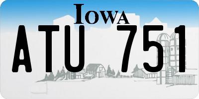IA license plate ATU751