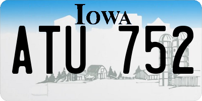 IA license plate ATU752