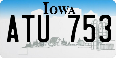 IA license plate ATU753