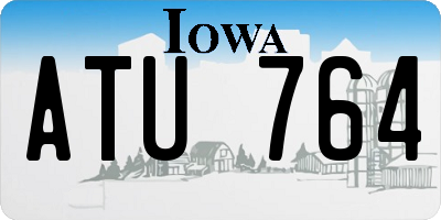 IA license plate ATU764