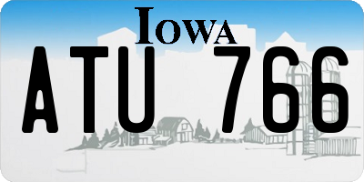 IA license plate ATU766