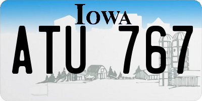 IA license plate ATU767