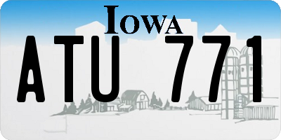 IA license plate ATU771