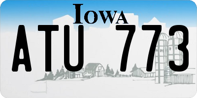 IA license plate ATU773