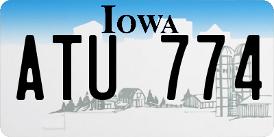 IA license plate ATU774