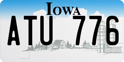 IA license plate ATU776