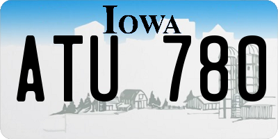 IA license plate ATU780