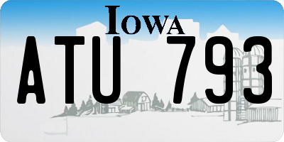 IA license plate ATU793