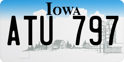 IA license plate ATU797