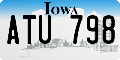 IA license plate ATU798